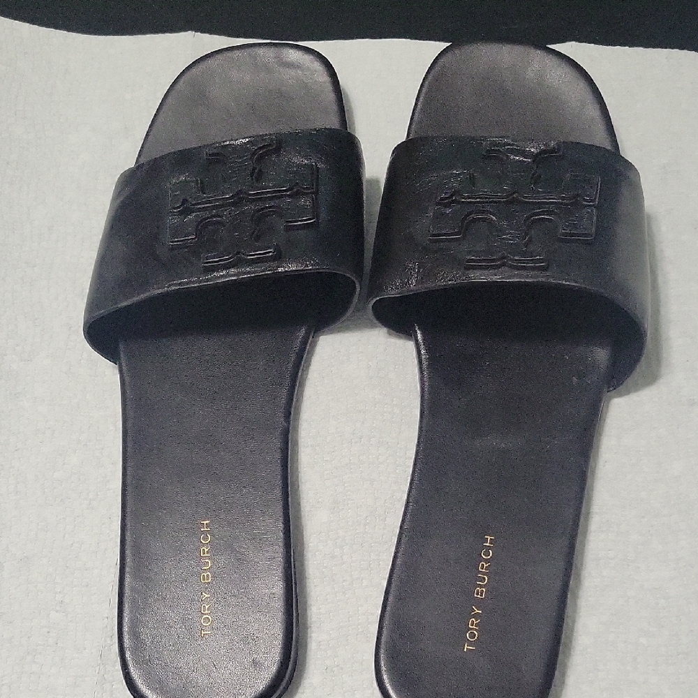 Tory Burch Black Slide Sandals